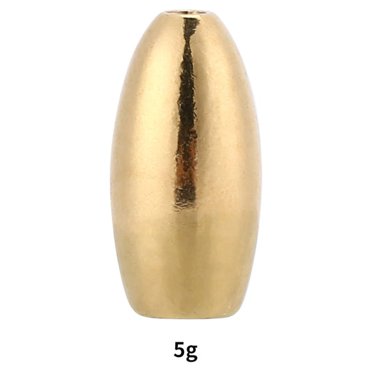 10Pcs CorrosiOn resistant Copper Weights Sinkers Fishing Tackle Accessory(5g)