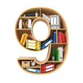 thumbnail image 3 of MesaSe Christmas Pendant Book Storage Rack Party Home Decoration Creative DIY Acrylic With LED Light Hanging Ornament, 3 of 18