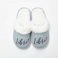 thumbnail image 1 of Chantal Lacroix - Pantoufles « Free Spirit », Chaudes et Confortables, Gris, 1 of 2
