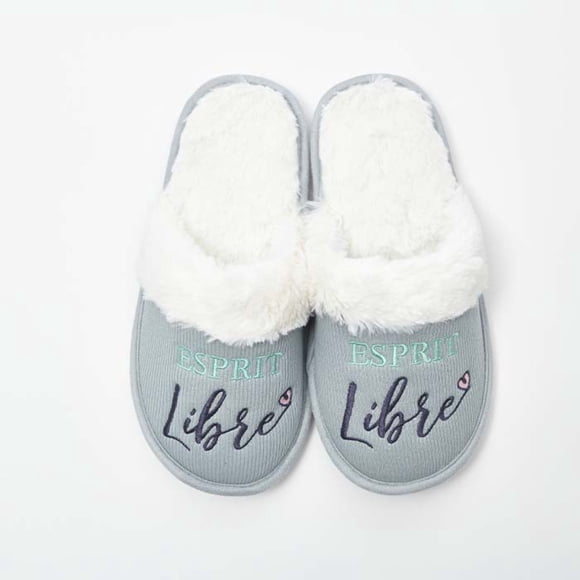 Chantal Lacroix - “Free Spirit” Slippers, Warm and Comfortable, Gray