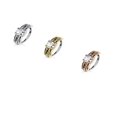 thumbnail image 3 of Nose & Cartilage Bendable Hoop Ring ,Prong CZ Centered Half Circle Top 18g-20g, 3 of 4