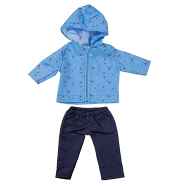 zanvin Doll Clothes, 18 Inch Girl Doll Cute Clothes Raincoat Sunscreen Suit Set Doll Clothes Reincarnation Doll Universal Clothing Accessories, Birthday Gifts