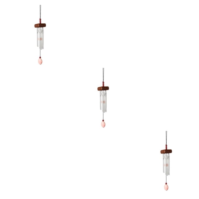 mmirethe Multiple Styles And Colors Wind Chimes For Wide Application Unique Style Wind Chime Pendant vermilion 3Set