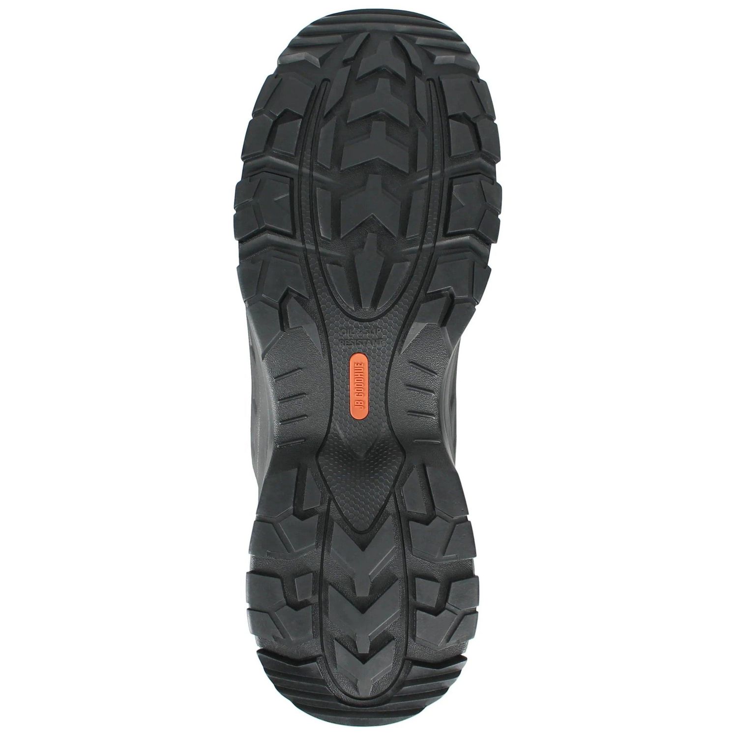 JB Goodhue Workforce 1 16102 Men's Safety Work Shoes, Black/Orange, Triple Wide