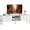 White, variant on HOMCOM TV Stand for TVs up to 65", TV Console Table with Storage, Black