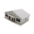 thumbnail image 3 of Xuanheng 1/87 Building Model Kits Layout Scenery for Model Railway Sand Table Diorama 12cmx9.1cmx5.5cm, 3 of 8