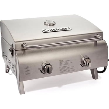 Gril à gaz de table à 2 brûleurs Cuisinart Chef's Style
