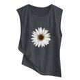 thumbnail image 4 of Pompotops Femme Mode Décontractée Imprimé Sans Manches Haut Blouse Débardeur Camisole, 4 of 7