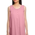 thumbnail image 3 of Moomaya Cotton A-Line Sleepwear For Ladies Round Neck Button Placket Nightdress, 3 of 6