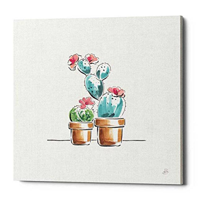 Epic Graffiti Desert Bloom V Canvas Wall Art, Blue