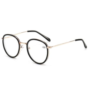 Lunettes de lecture avec cadres ronds, hommes et femmes style coréen anti bleu cadre lumineux, lunettes âgées, ultra lunettes âgées légères