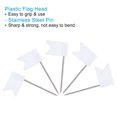 thumbnail image 4 of Unique Bargains Flag Map Push Pins, 1 Inch Travel Map Pins with Plastic Head, White, 50Pack, 4 of 6