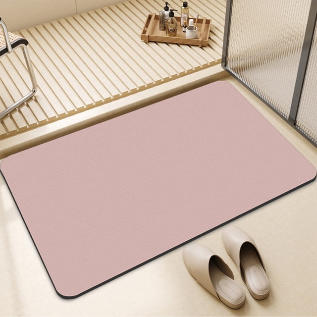 Bath Rug- Super Absorbent Quick Dry- Rubber Backing Non Slip -Washable Bathroom Floor Mats- Shower Rug for in Front of Bathtub-Shower Room -16x24-