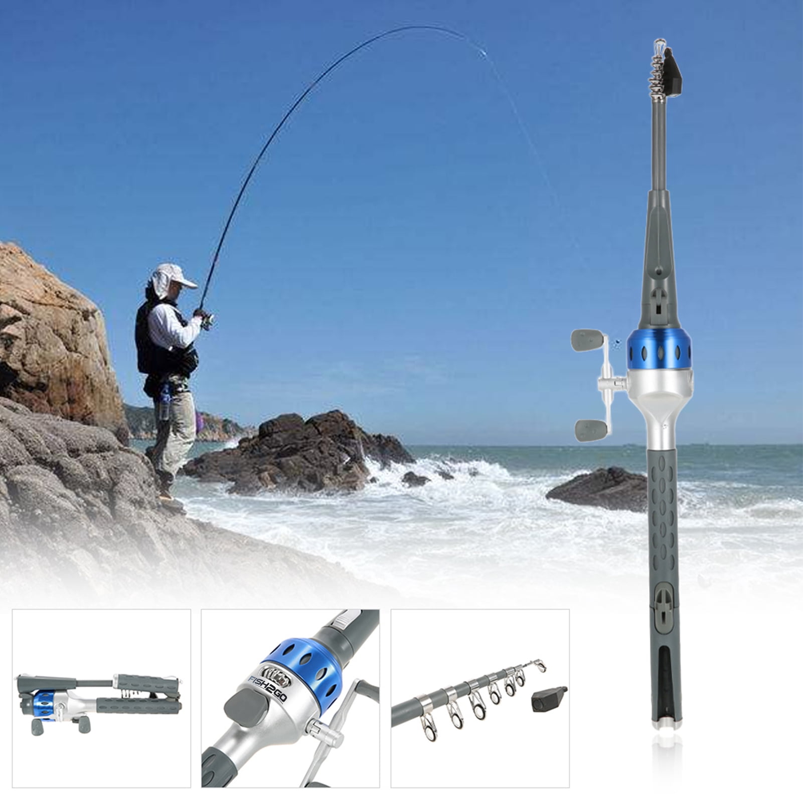 Fishing Rod,Combo With Lures Pole Rod Reel With Lures Line Rod Pole Rod Lures Line Carp Rod Reel Combo Mewmewcat