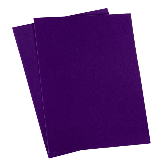 Unique Bargains Self-Adhesive Velvet Patches Repair Patches Purple 2 Pack