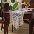 thumbnail image 1 of CHUANK Lace Table Runner Embroidered Dresser Scarf Macrame for Kitchen Dining Picnic Coffee Table Wedding Banquet Home Decoration, 1 of 6