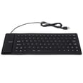 thumbnail image 2 of Soft Silicone Keyboard USB Wired Flexible Keyboard Silent Typing Foldable Keyboard Waterproof Dustproof Silent Keyboard Comfortable Touch 85 Keys Mute Keyboard, 2 of 7
