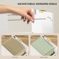thumbnail image 3 of HOMCOM Classeur Vertical à 2 Tiroirs, Armoire de Classement Cannelée avec Serrure, Blanc, 3 of 7