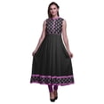 thumbnail image 1 of Bimba Kurtis Indiennes Black2 Block pour Femmes, Anarkali Prête à Porter Unie, Robe Imprimée Kurti Indienne, Très Grand, 1 of 6