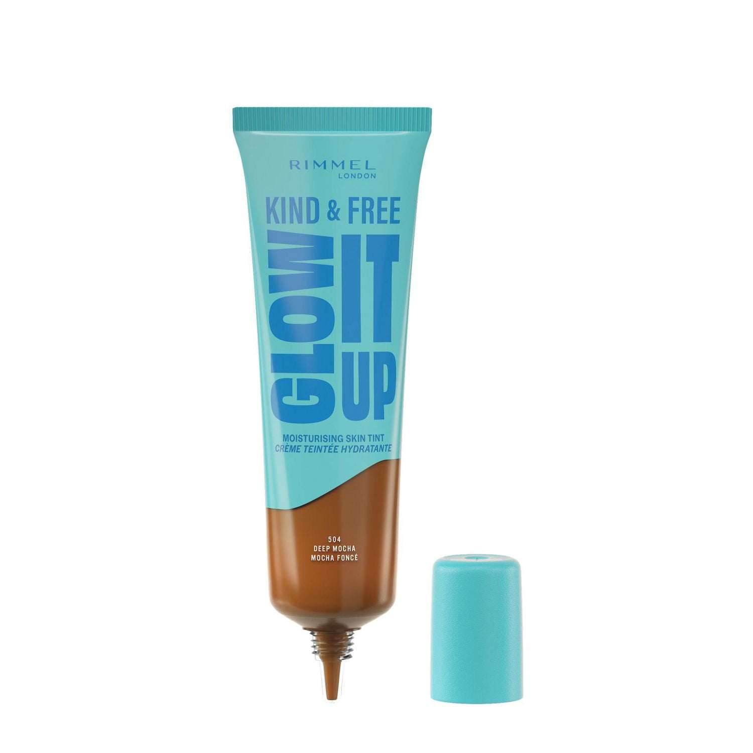 Rimmel London Kind & Free Glow It up Teinture hydratante pour la peau, apaise et calme les peaux sensibles, éclat sain, hydratation tout au long de la journée