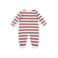 thumbnail image 2 of Honganda Mode Rayé Manches Longues Hauts et Pantalons Pyjamas Parent-Enfant, 2 of 8