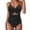 a66-black swimsuit women, variant on baikeli Women's Tummy Control Swimsuits Mesh One Piece Bathing Suits Slimming V Neck Full Coverage Swimwear Beach Outfits Black,L