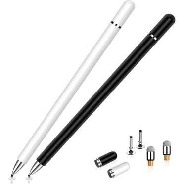 Stylus Pen for iPad 2 Pack, 2 in 1 Disc Stylus Pens for Touch Screens