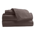 thumbnail image 2 of Comfy Bamboo World Series 4pc Microfiber Bedsheets Sheet Set, King Size Bed, Brown, 2 of 2
