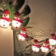 thumbnail image 4 of Strip Light Christmas Themed LED String Lamp Christmas Lighting Decor Christmas Battery Powered Party Banquet Lighting Decor, Snowman, 3 Meters, 20 Lights, 4 of 7