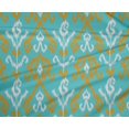thumbnail image 4 of oneOone Tissu Polyester Lycra Rayé & Paisley Imprimé Ikat au Mètre 56 Pouces de Large, 4 of 4