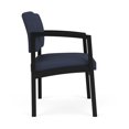 thumbnail image 4 of Lenox Fauteuil d'Appoint Surdimensionné en Acier pour Réception / Acier Noir / Bleu, 4 of 5