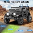 thumbnail image 4 of OLAKIDS Ride on Truck, 12V Battery Powered Electric Vehicle for Kids with Remote Control, Bluetooth, Power Display, LED Lights, Music Player, Ride on Toy for 3+ Boys Girls, 4 of 9