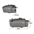 thumbnail image 2 of facefd Multifunctional Bike Trunk Bag Insulated Bag for Commuter Saddle Bag Shoulder Bag Grey, 2 of 5