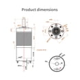 thumbnail image 3 of 36GP-3530 Planetary Gear Motor 12V 24V Adjustable Speed 8RPM~1621RPM High Torque Micro DC Brush Motor, 3 of 8
