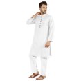 thumbnail image 3 of Atasi Ensemble Kurta Pyjama 2 Pcs pour Homme, Col Henley, Kurta Long Décontracté, 3 of 7