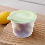 yulier Food Storage Containers, Clear Plastic Round Food Containers with Lids, Fruit Box, Kitchen Reusable Meal Prep Containers, Freezer Storage Containers Food Storage Box