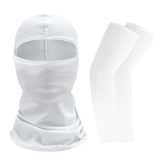 Summer mask arm sleeves men and women breathable face protection sunscreen long sleeves suitable for camping, cycling, running, mountain climbing and fishing