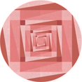 thumbnail image 1 of Ahgly Tapis d'Intérieur Lavable en Machine Carré Transitionnel Rose Pastel, 3 Pieds Carré, 1 of 7