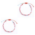 thumbnail image 3 of mmirethe Braided Bracelet Waterproof Waxed Thread Wristband Bracelets Dressing Decor Type 5 2Set, 3 of 6