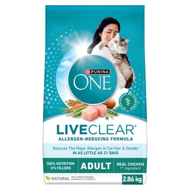 Purina ONE LiveClear Allergen-Reducing Formula With Real Chicken, Dry Cat Food, 2.86 kg