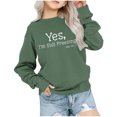 thumbnail image 1 of Chandail pour Fillette Offres Chandail à Col Rond Surdimensionné pour Filles Mode Enfants Chandail à Manches Longues à Enfiler Hauts 1-12 Ans Chandail pour Fillette Vert 1-2T, 1 of 6