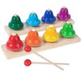 thumbnail image 4 of 1 Set of Eight Tone Desk Bell Toys Percussion Hand Bells Percussion Instrument for Kids, 4 of 7
