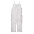 thumbnail image 4 of Girls Jumpsuit Bow Print Rompers for Girls Sleeveless Rompers with Pockets Outfits for Girls 6-7 Y, 4 of 5