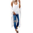 thumbnail image 3 of Celmia Cardigan Mince pour Femmes à Manches Chauve-Souris, Cache-Maillot des Fêtes, 3 of 7