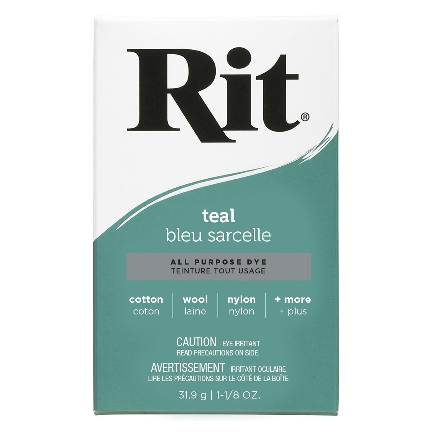 RIT All Purpose Powder Dye, Teal, 32 g (1.1 oz)