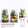 thumbnail image 4 of 1 Ensemble 4 Pcs Bocaux Mason en Verre Pratiques Boîtes de Rangement Multifonction (Transparent), 4 of 8
