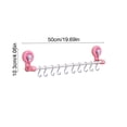 thumbnail image 2 of YIMWNYI Suction Cup Hook Rack, Towel Storage Rack, Punch-Free Bathroom Organizer, Kitchen Pole with Hooks, Waterproof and Heavy Duty Towel Holder, Space-Saving Bathroom Accessory, 2 of 6