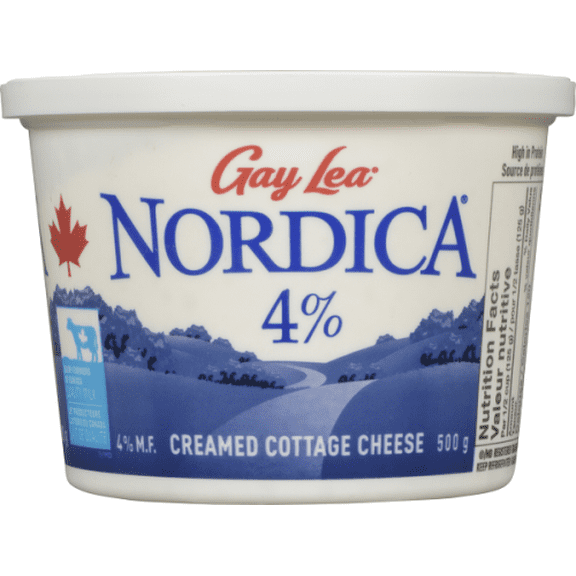 Nordica 4% M F Creamed  Cottage Cheese