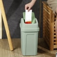 thumbnail image 4 of (2 Pack) Large Kitchen Can with Swing Top Lid Durable Garbage for Home Living Room Waste Storage Covered Dustbin, 4 of 7