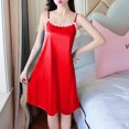 thumbnail image 2 of Dealovy Nuisettes pour Femmes à Bretelles Spaghetti Sans Manches Robe de Nuit Douce et Confortable Tenue de Nuit Courte Robe de Nuit Débardeur, 2 of 6